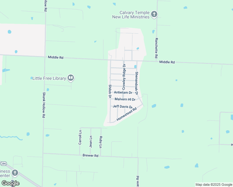 map of restaurants, bars, coffee shops, grocery stores, and more near 3325 Antietam Drive in Conway