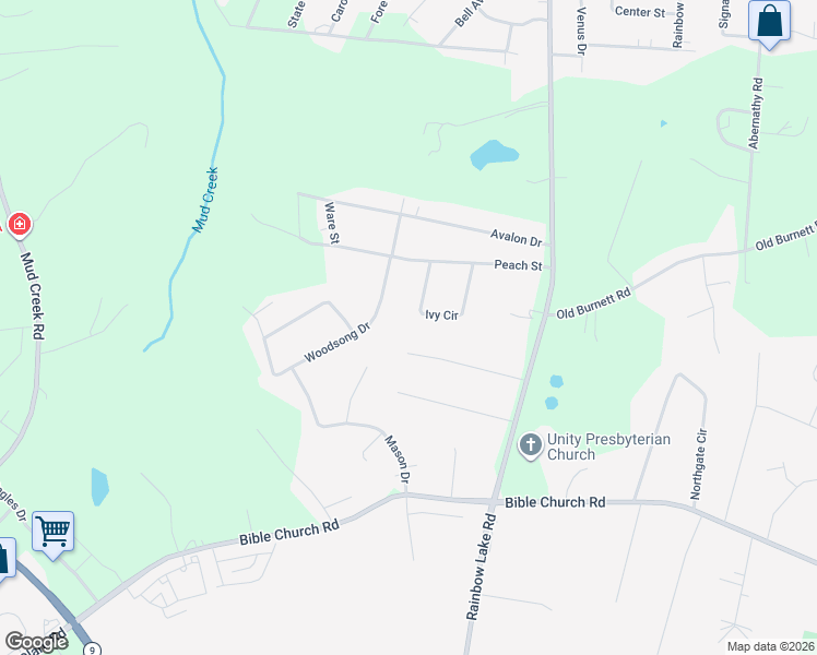 map of restaurants, bars, coffee shops, grocery stores, and more near 220 Anon Drive in Inman