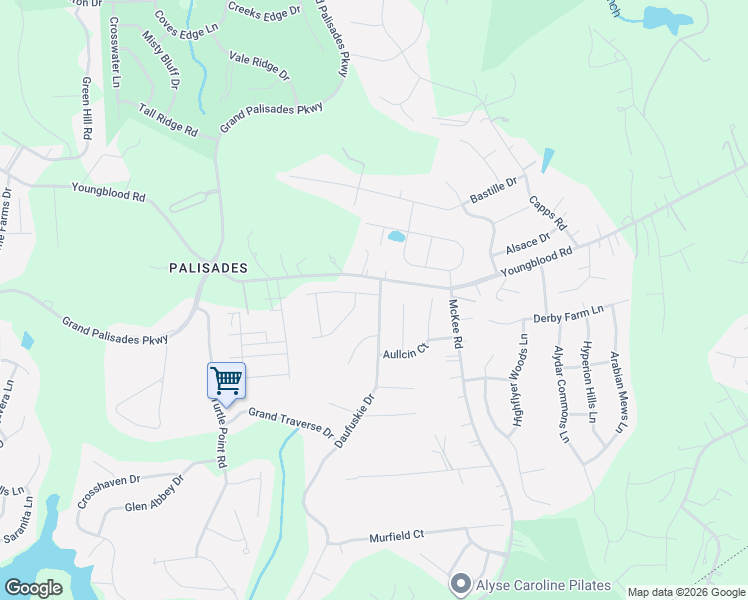 map of restaurants, bars, coffee shops, grocery stores, and more near 9515 Spurwig Court in Charlotte
