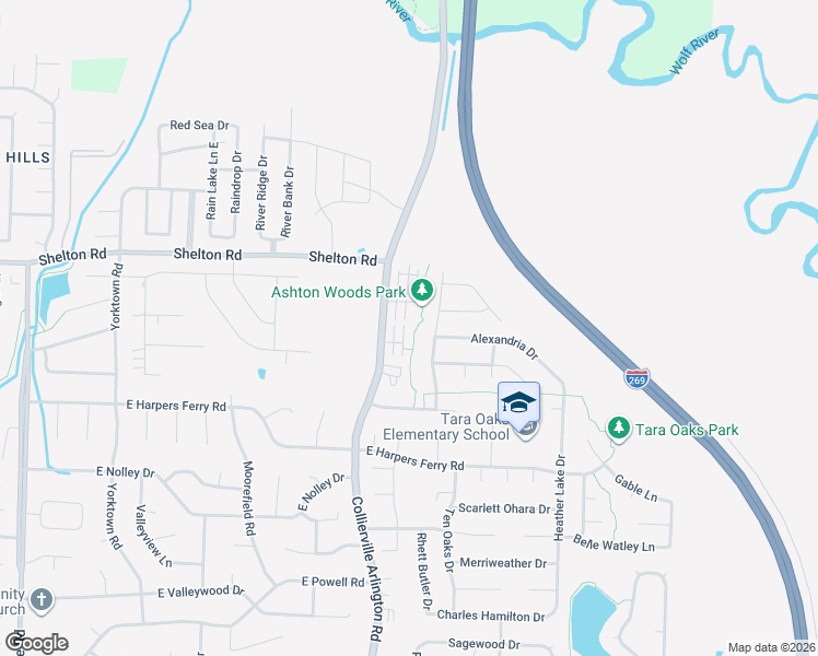 map of restaurants, bars, coffee shops, grocery stores, and more near 1162 Arlington Hall Drive in Collierville