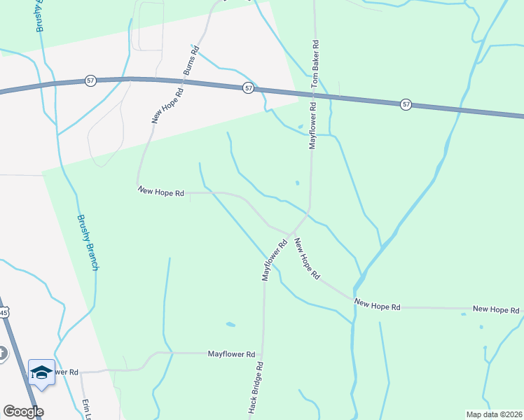 map of restaurants, bars, coffee shops, grocery stores, and more near 913 New Hope Road in Ramer
