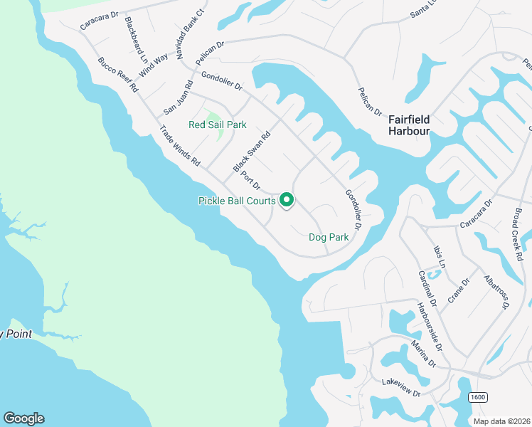 map of restaurants, bars, coffee shops, grocery stores, and more near 5519-5599 Gondolier Drive in New Bern
