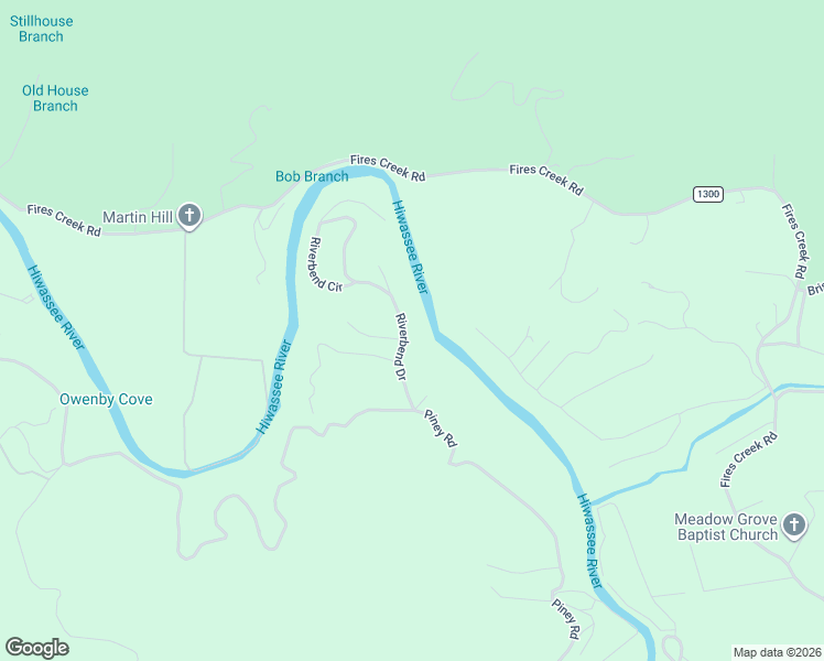 map of restaurants, bars, coffee shops, grocery stores, and more near 226 River Oaks Drive in Hayesville
