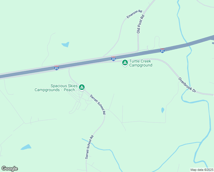 map of restaurants, bars, coffee shops, grocery stores, and more near 203 Sarratt School Road in Gaffney