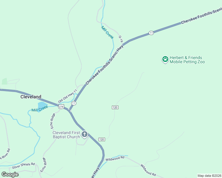 map of restaurants, bars, coffee shops, grocery stores, and more near 125 Fire Tower Road in Cleveland