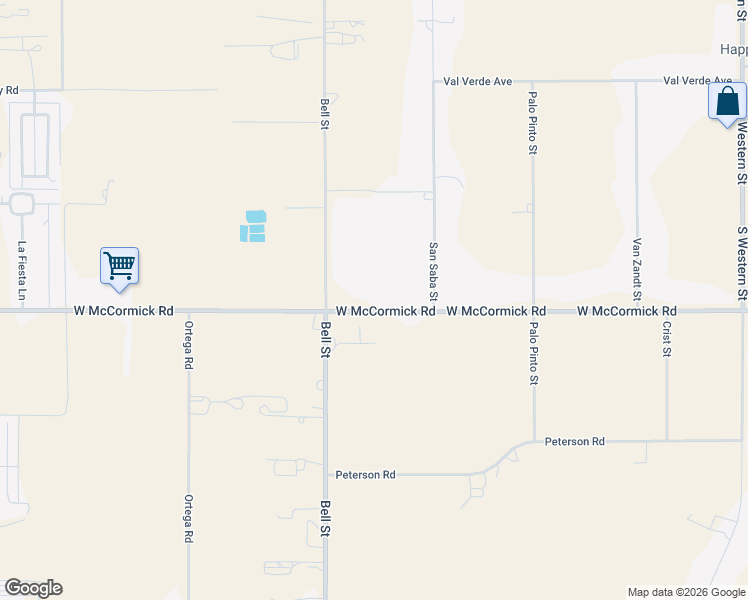 map of restaurants, bars, coffee shops, grocery stores, and more near 5800 West McCormick Road in Amarillo