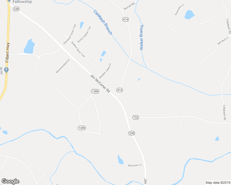 map of restaurants, bars, coffee shops, grocery stores, and more near 1982 Jim McCarter Road in Clover