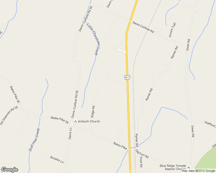 map of restaurants, bars, coffee shops, grocery stores, and more near 2465 U.S. 411 in Old Fort