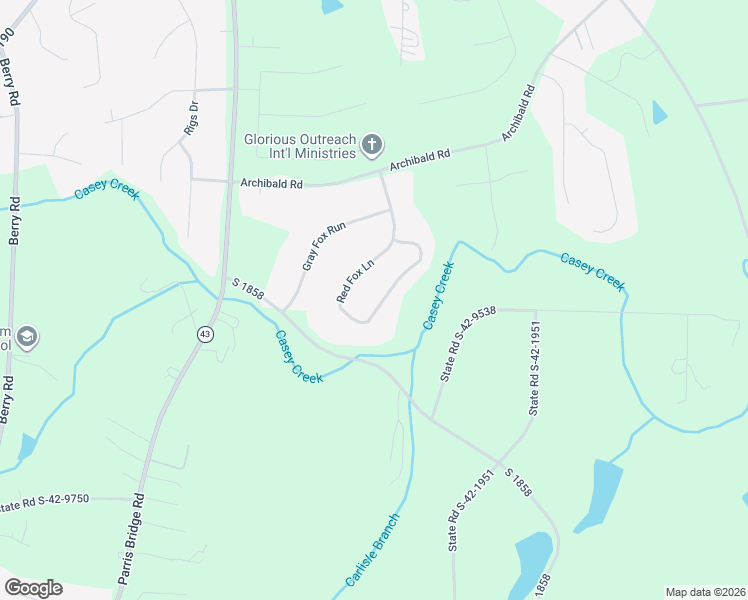 map of restaurants, bars, coffee shops, grocery stores, and more near 293 Red Fox Lane in Chesnee