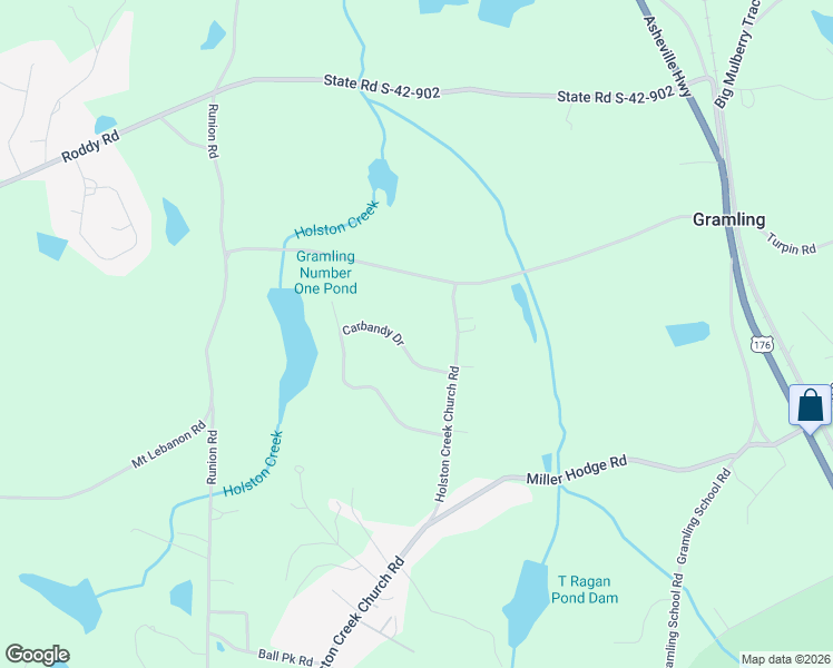 map of restaurants, bars, coffee shops, grocery stores, and more near 118 Carbandy Drive in Inman