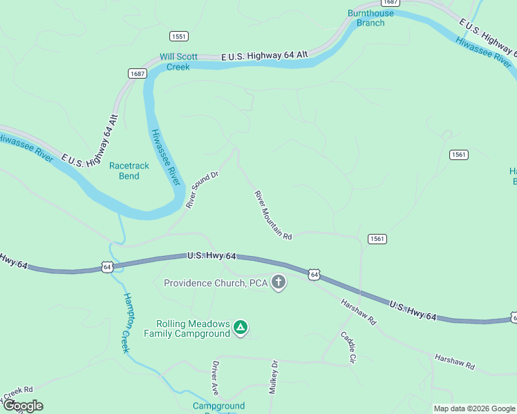 map of restaurants, bars, coffee shops, grocery stores, and more near 1999 Hampton Church Road in Murphy