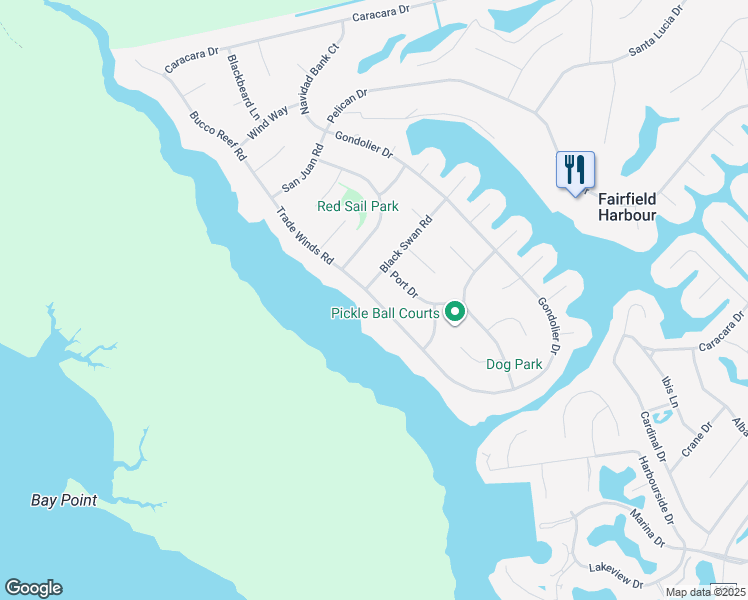 map of restaurants, bars, coffee shops, grocery stores, and more near 5514 Gondolier Drive in New Bern