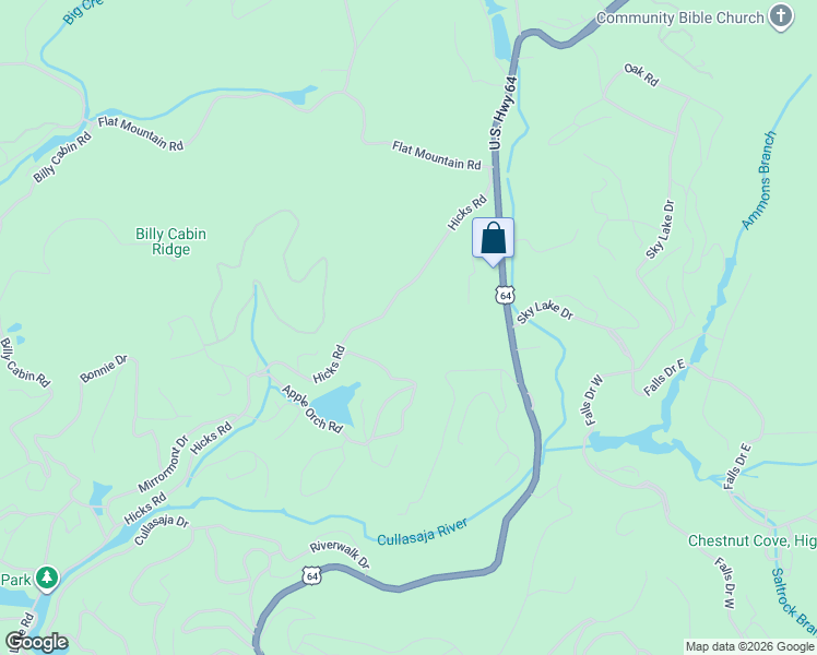 map of restaurants, bars, coffee shops, grocery stores, and more near 1177 Hicks Road in Highlands