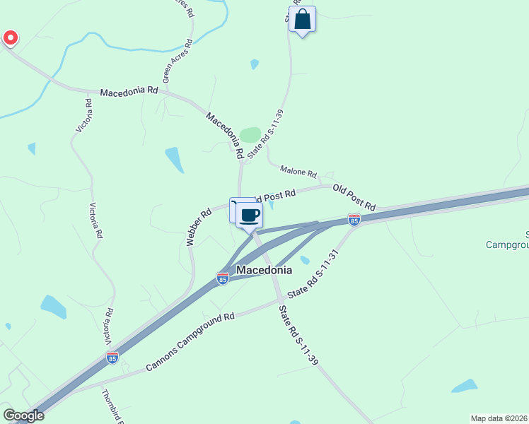 map of restaurants, bars, coffee shops, grocery stores, and more near 908 South Green River Road in Gaffney