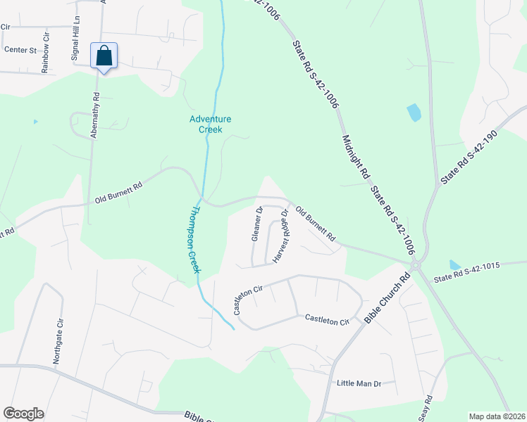 map of restaurants, bars, coffee shops, grocery stores, and more near 312 Gleaner Drive in Inman