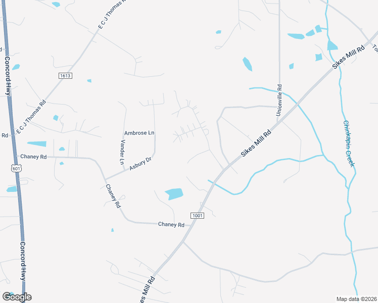 map of restaurants, bars, coffee shops, grocery stores, and more near 1612 Thornhill Drive in Monroe