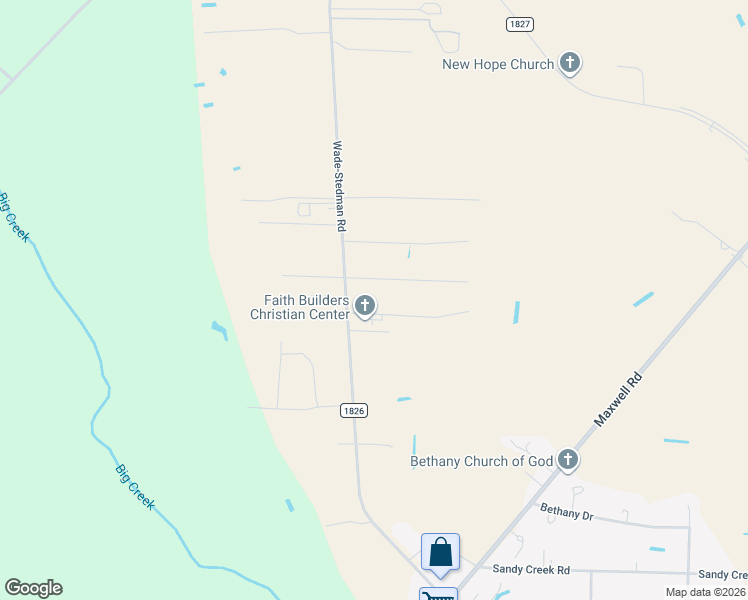 map of restaurants, bars, coffee shops, grocery stores, and more near 2626 Wade-Stedman Rd in Stedman