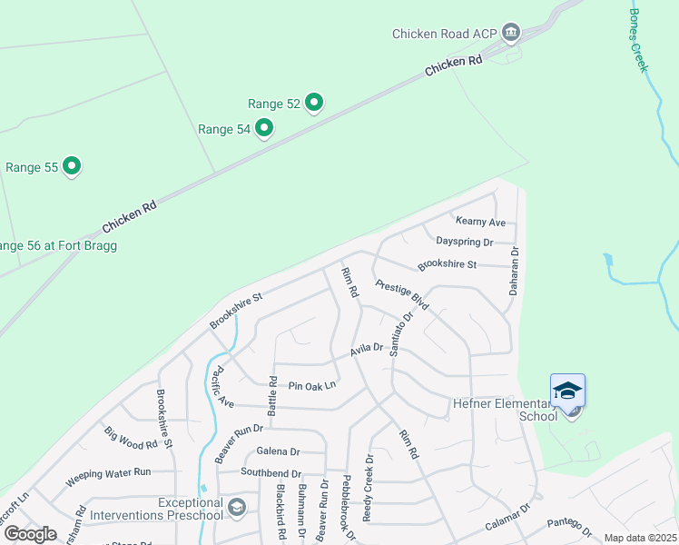map of restaurants, bars, coffee shops, grocery stores, and more near 704 Rim Road in Fayetteville