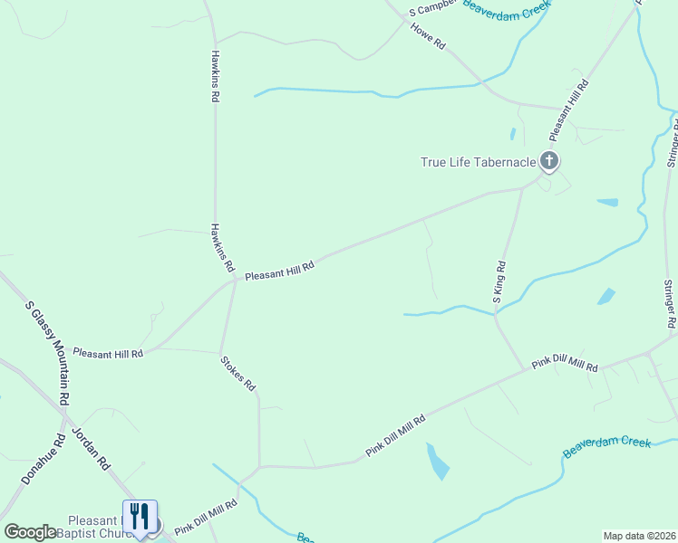 map of restaurants, bars, coffee shops, grocery stores, and more near 1941 Pleasant Hill Road in Greer