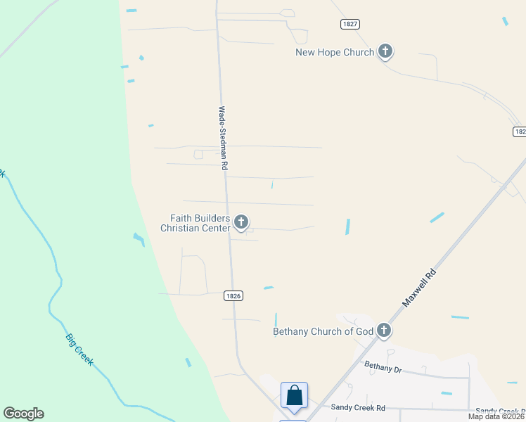 map of restaurants, bars, coffee shops, grocery stores, and more near 2626 Wade-Stedman Rd in Stedman