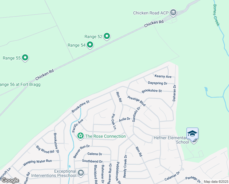 map of restaurants, bars, coffee shops, grocery stores, and more near 700 Rim Road in Fayetteville