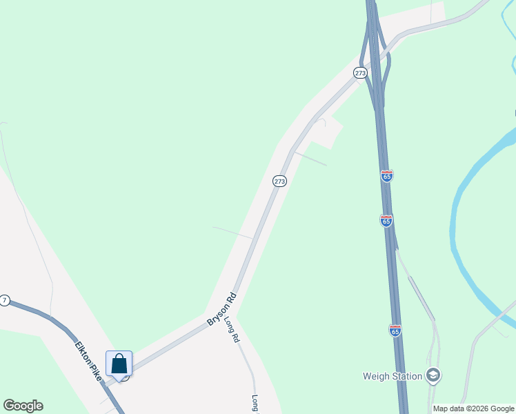 map of restaurants, bars, coffee shops, grocery stores, and more near 757 Bryson Rd in PROSPECT