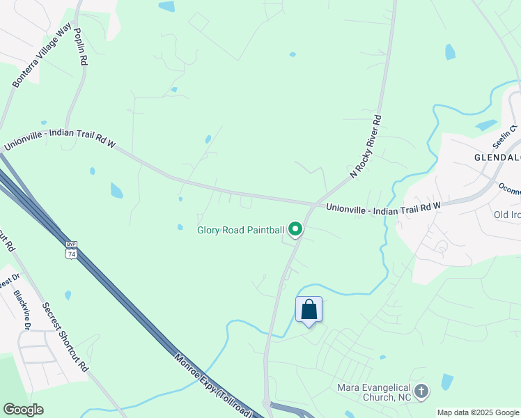 map of restaurants, bars, coffee shops, grocery stores, and more near 2605 Unionville Indian Trail Road West in Indian Trail