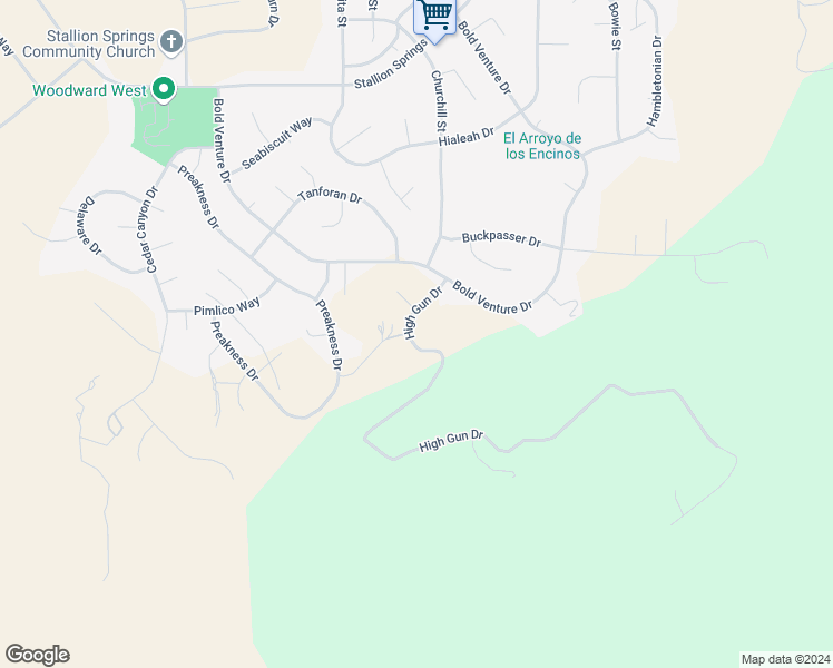 map of restaurants, bars, coffee shops, grocery stores, and more near 17500 High Gun Drive in Tehachapi