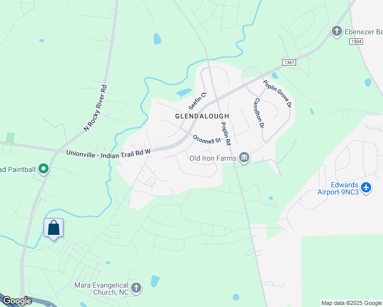 map of restaurants, bars, coffee shops, grocery stores, and more near 4432 Marlay Park in Indian Trail