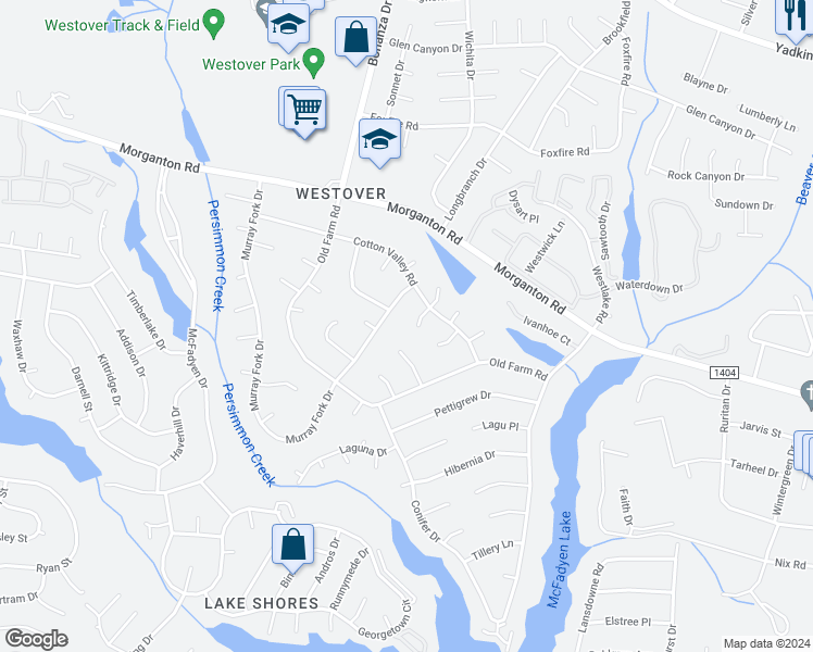 map of restaurants, bars, coffee shops, grocery stores, and more near 298 Growers Way in Fayetteville