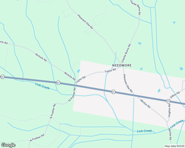 map of restaurants, bars, coffee shops, grocery stores, and more near 151 Tennessee 57 in Michie