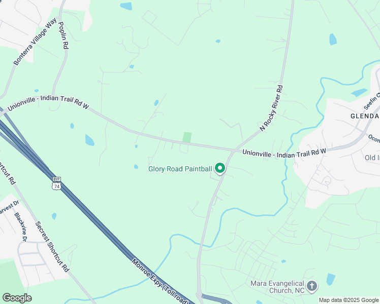 map of restaurants, bars, coffee shops, grocery stores, and more near 2605 Unionville Indian Trail Road West in Indian Trail