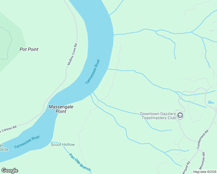 map of restaurants, bars, coffee shops, grocery stores, and more near 1164 Massengale Point Road in Chattanooga