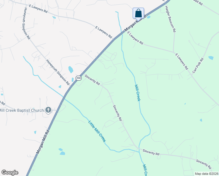 map of restaurants, bars, coffee shops, grocery stores, and more near 4220 Sincerity Road in Monroe
