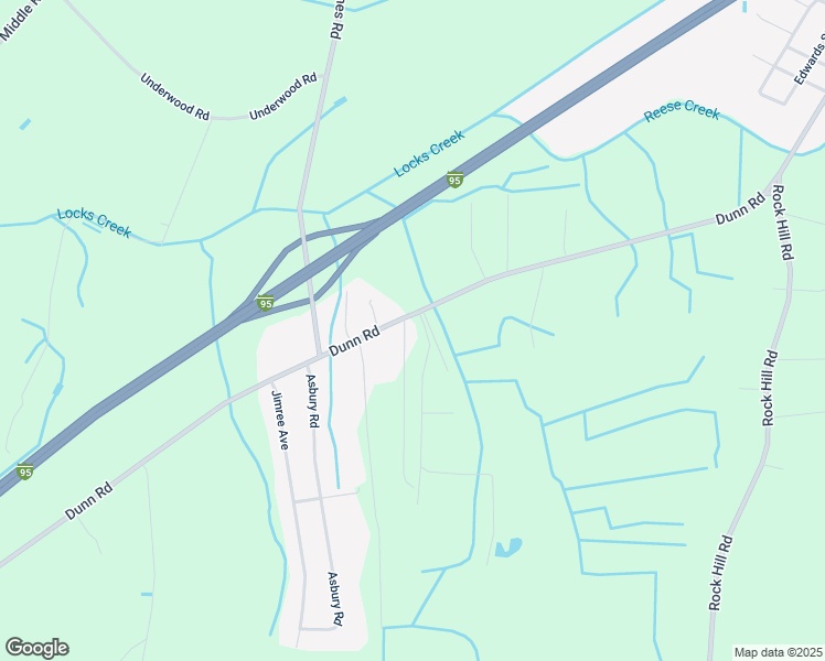 map of restaurants, bars, coffee shops, grocery stores, and more near 2224 Dunn Road in Fayetteville