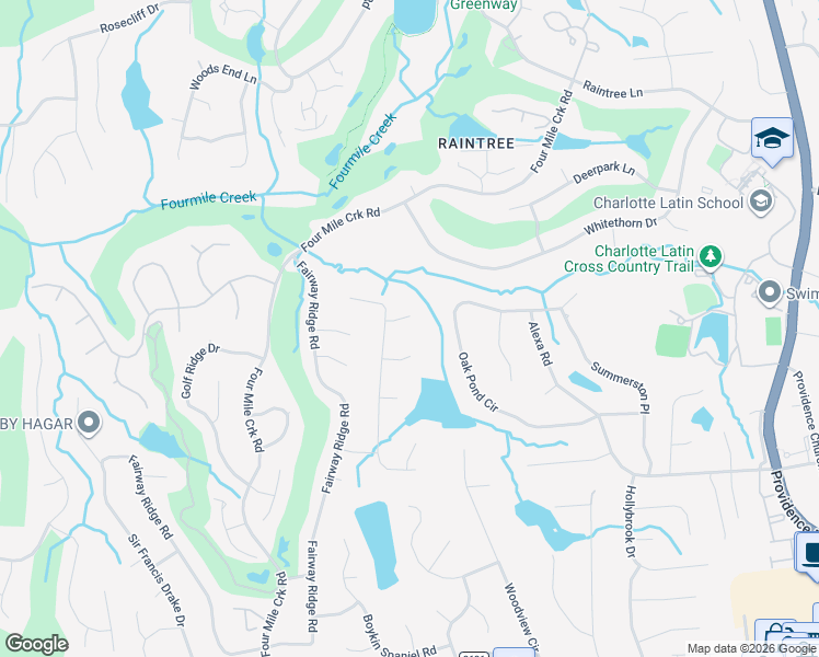 map of restaurants, bars, coffee shops, grocery stores, and more near in Charlotte