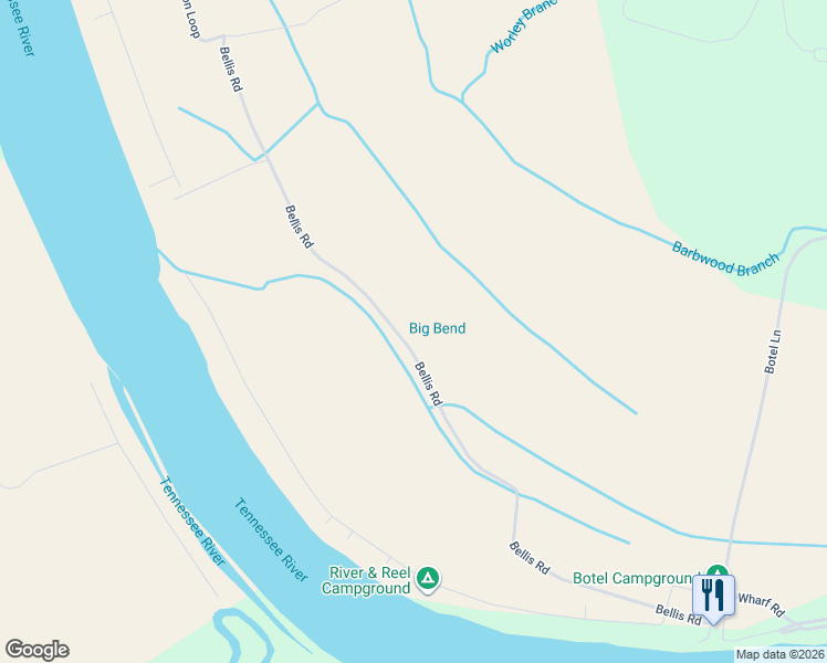 map of restaurants, bars, coffee shops, grocery stores, and more near Bellis Road in Savannah