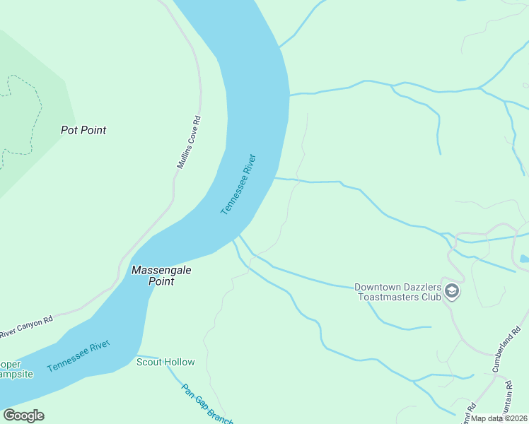 map of restaurants, bars, coffee shops, grocery stores, and more near 1164 Massengale Point Road in Chattanooga