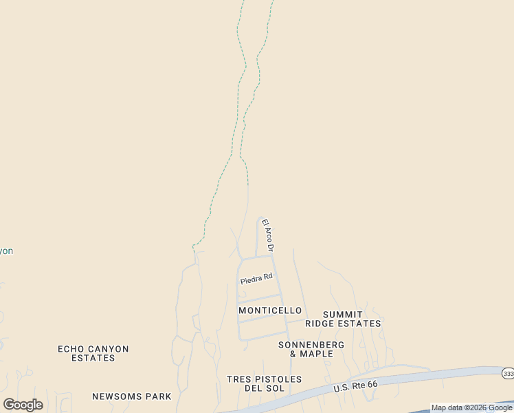 map of restaurants, bars, coffee shops, grocery stores, and more near 19 El Arco Drive in Albuquerque