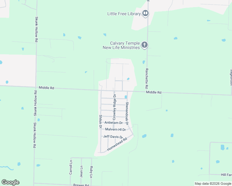 map of restaurants, bars, coffee shops, grocery stores, and more near 3415 Confederate Drive in Conway