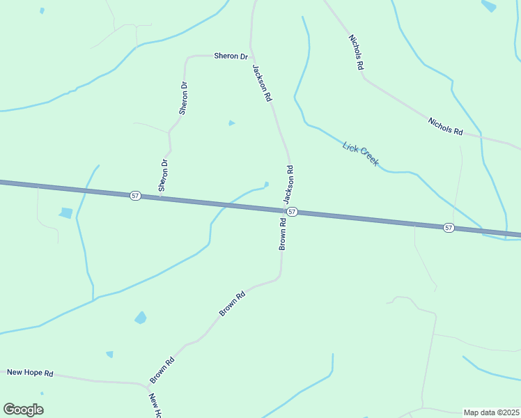 map of restaurants, bars, coffee shops, grocery stores, and more near 3294 Tennessee 57 in Guys