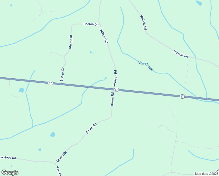 map of restaurants, bars, coffee shops, grocery stores, and more near 3294 Tennessee 57 in Guys