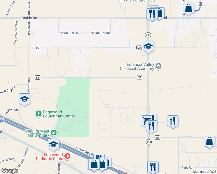 map of restaurants, bars, coffee shops, grocery stores, and more near 32 Pinto Road in Edgewood