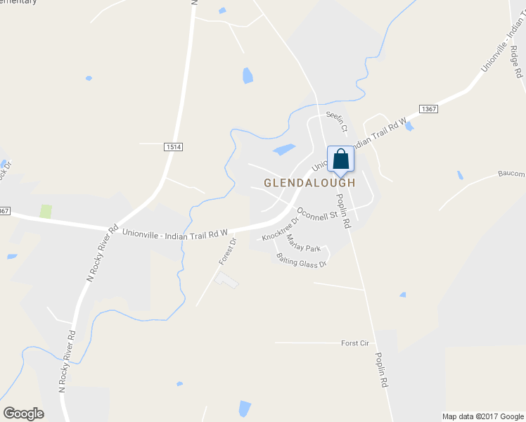 map of restaurants, bars, coffee shops, grocery stores, and more near 2030 Seefin Court in Indian Trail