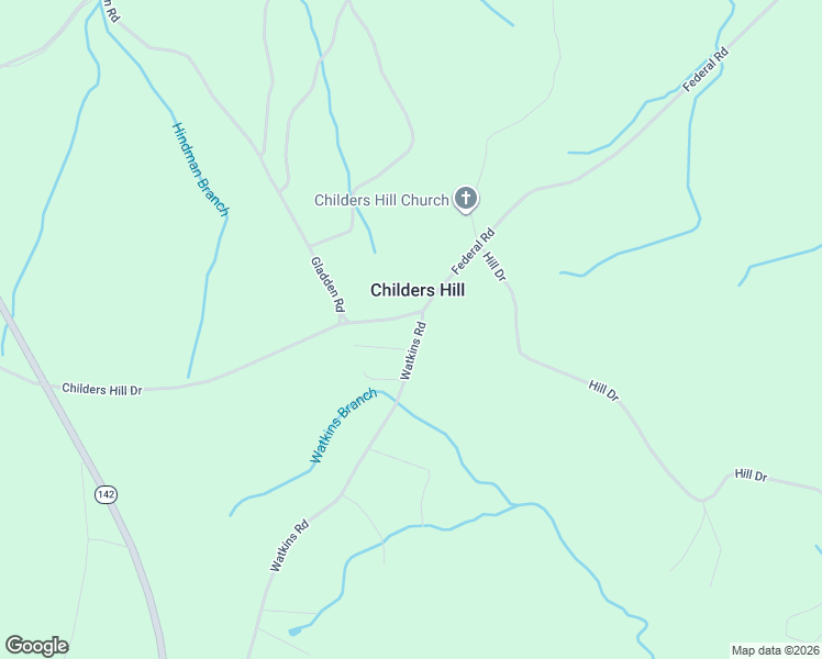 map of restaurants, bars, coffee shops, grocery stores, and more near 2545 Watkins Road in Counce