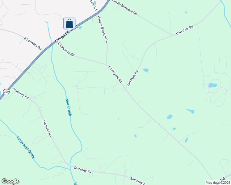 map of restaurants, bars, coffee shops, grocery stores, and more near 6122 Bickett Ridge Drive in Monroe