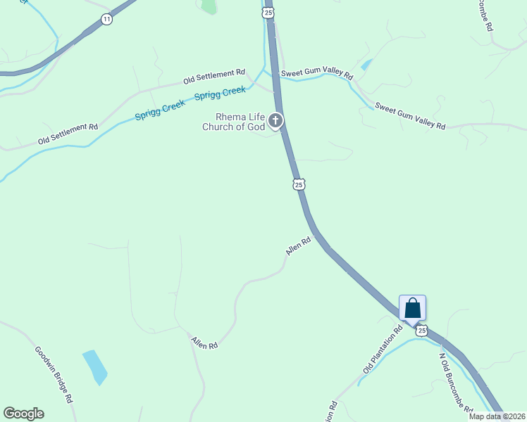 map of restaurants, bars, coffee shops, grocery stores, and more near 2957 U.S. 25 in Travelers Rest