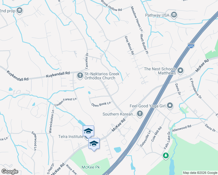 map of restaurants, bars, coffee shops, grocery stores, and more near in Charlotte