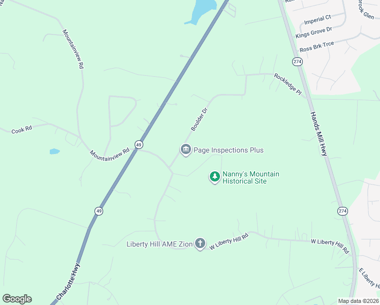 map of restaurants, bars, coffee shops, grocery stores, and more near 6463 Boulder Drive in York