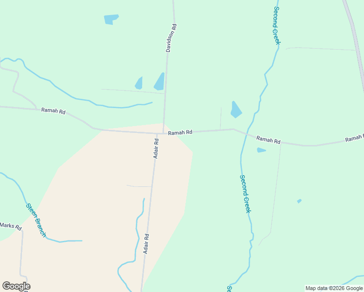 map of restaurants, bars, coffee shops, grocery stores, and more near 97 Ramah Road in Leoma